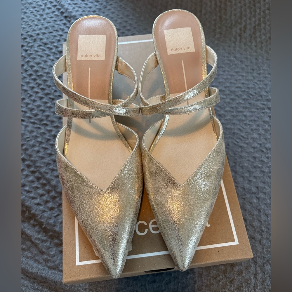 Dolce Vita Gold Heels